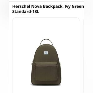 Herschel Supply Company Backpack - Olive Green. New never used